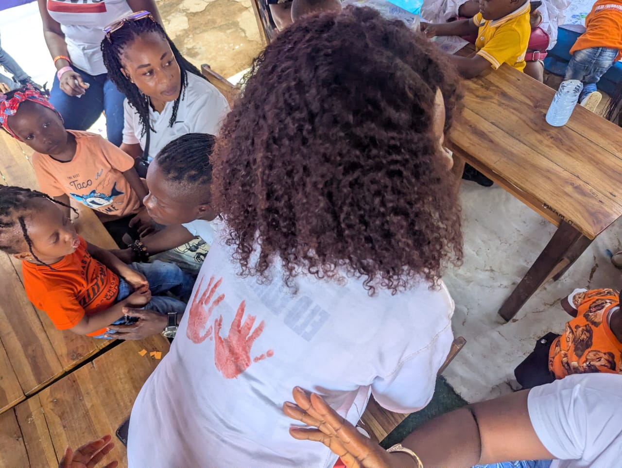 Nursery school students learning at SFA